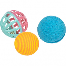 Котешка играчка Trixie Set of balls комплект от 3 топки 